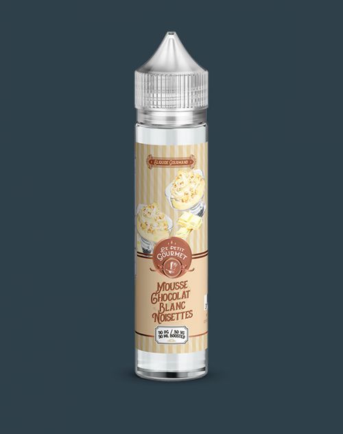 Grossiste e-liquide Mousse chocolat blanc noisettes 50 ml