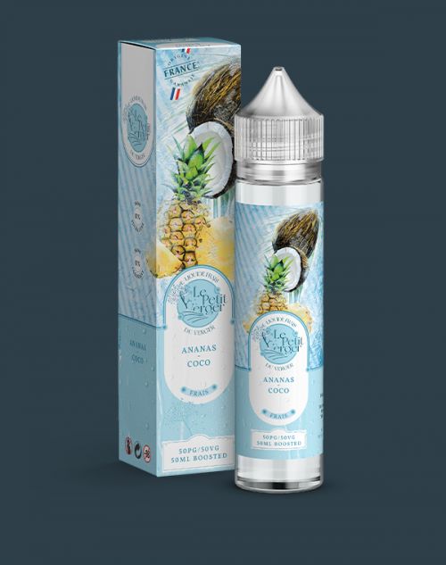 Grossiste e-liquide Ananas - Coco Frais 50 ml