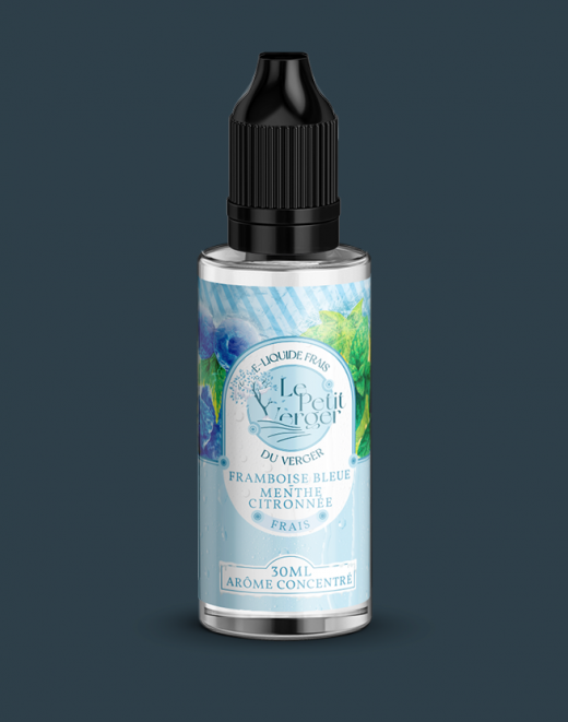 Grossiste e-liquide Concentré FRAIS Framboise Bleue - Menthe Citronnée Grossiste e-liquide Concentré FRAIS Framboise Bleue - Menthe Citronnée