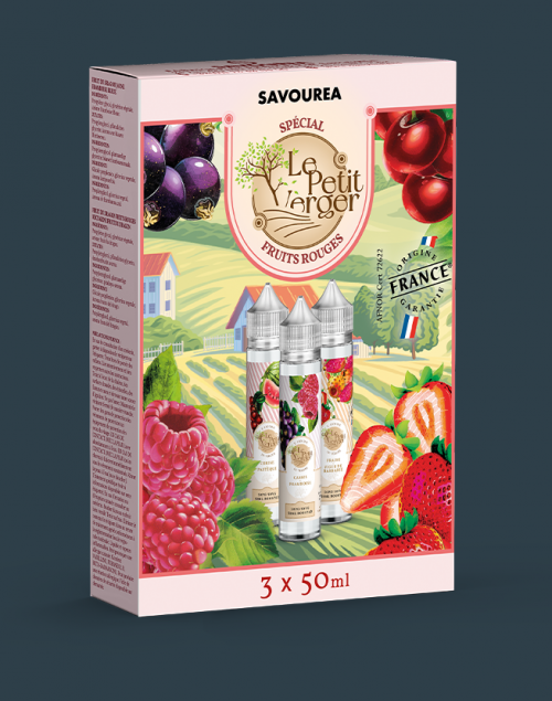 Grossiste e-liquide Pack Le Petit Verger 3 saveurs Fruits rouges
